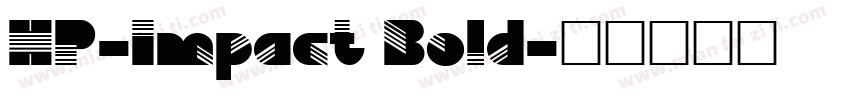 HP-Impact Bold字体转换